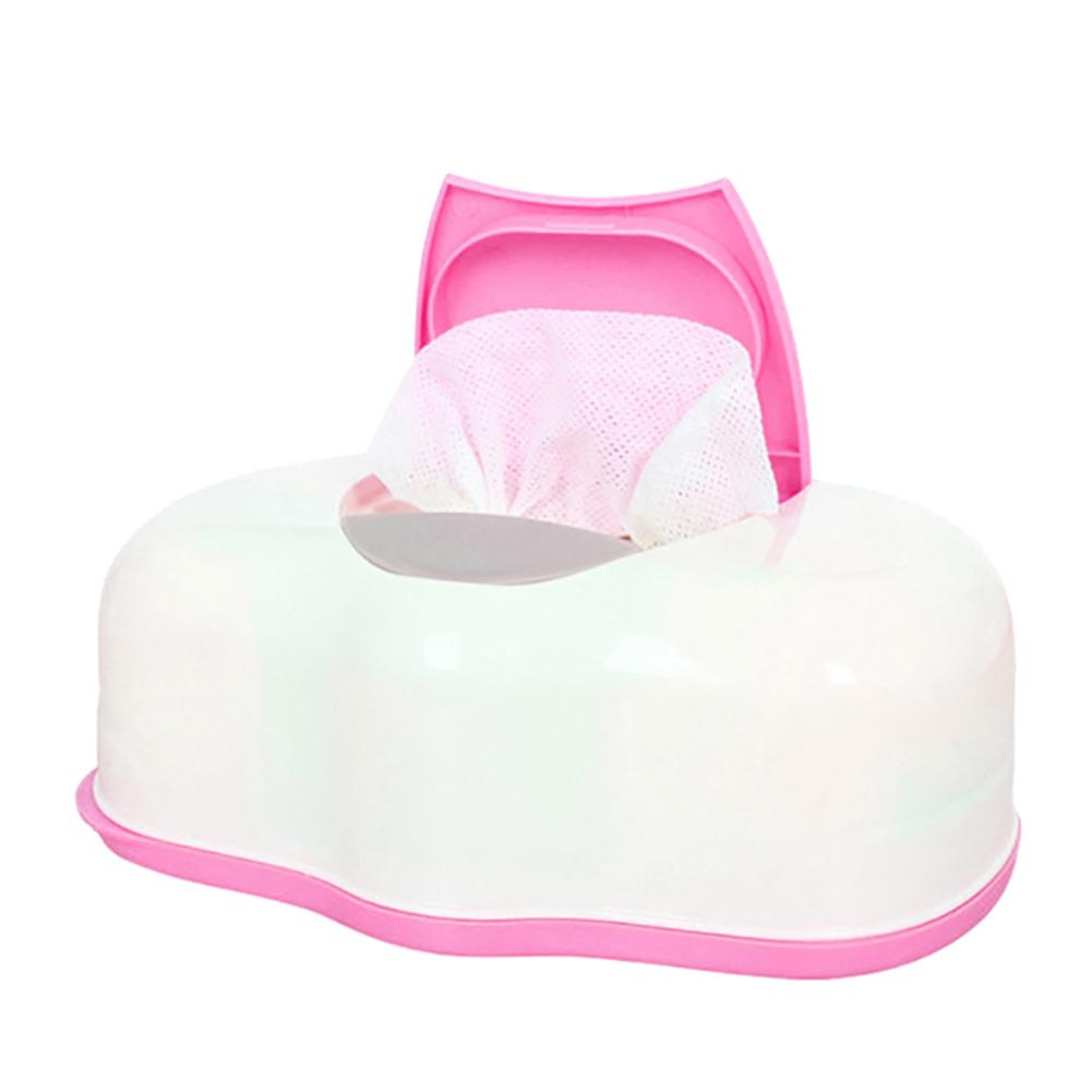 Babydoekjes Dispenser Herbruikbare Draagbare Verzegelde Doekjes Vochtig Houden Natte Doekjes Houder Case # Bo: Hot Pink