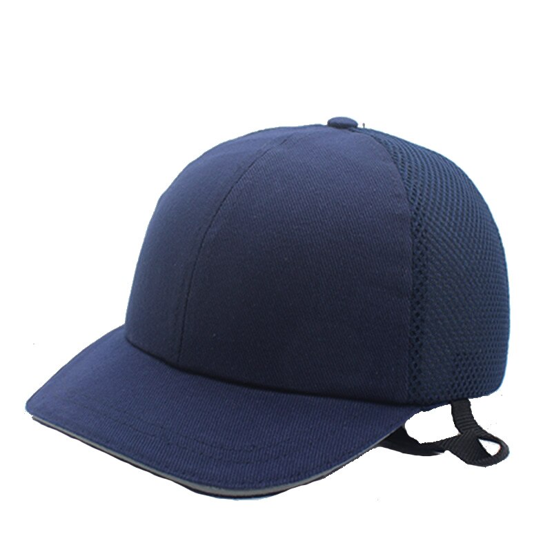 Summer Bump Cap Baseball Hat Style Protective Hi-Viz Hard Hat Work Safety Helmet For Work Site Head Protection: Deep Blue