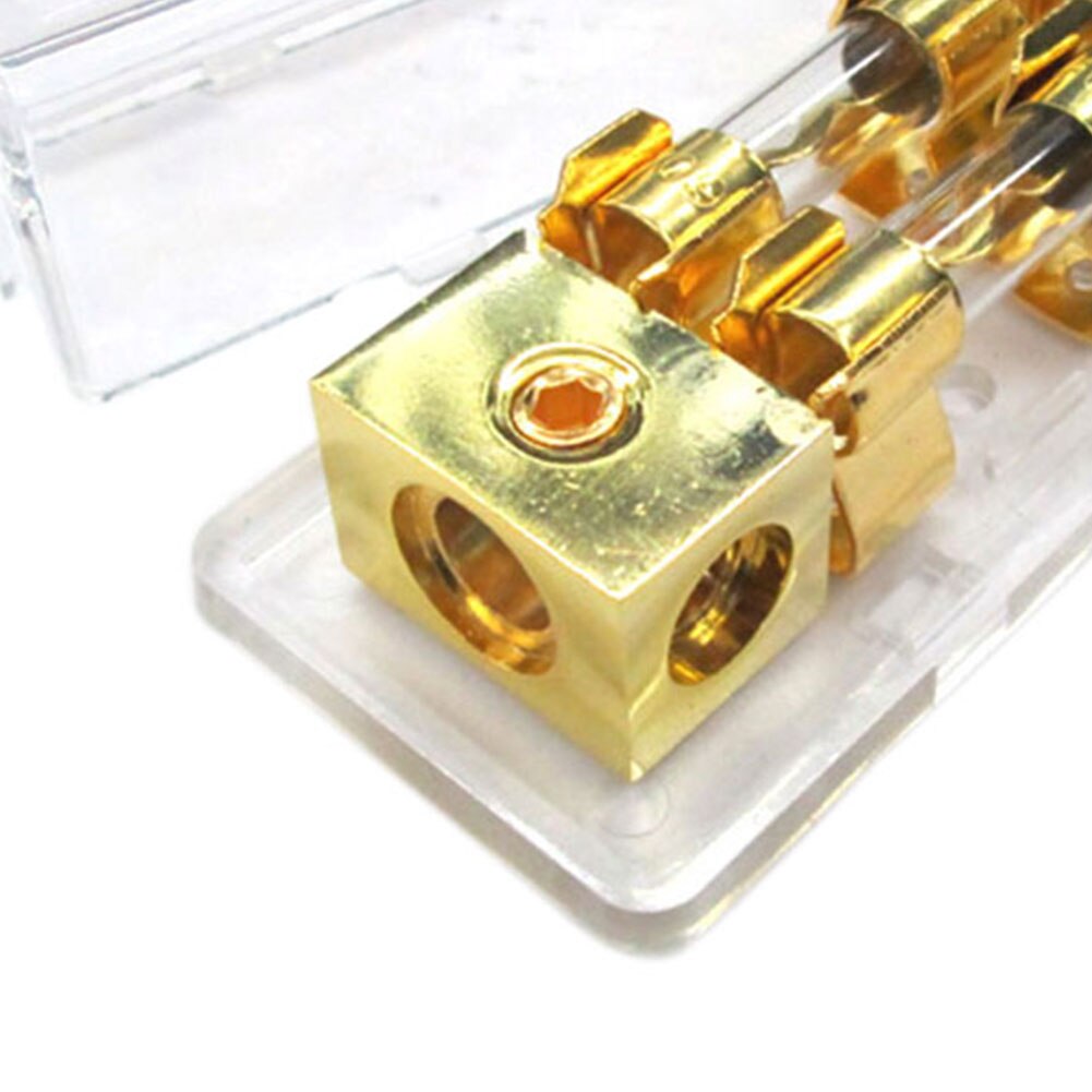 Stereo Automotive Power Distribution Holder Car Audio Mini With Shell Universal 60A Fuse Block 1 To 2 Way