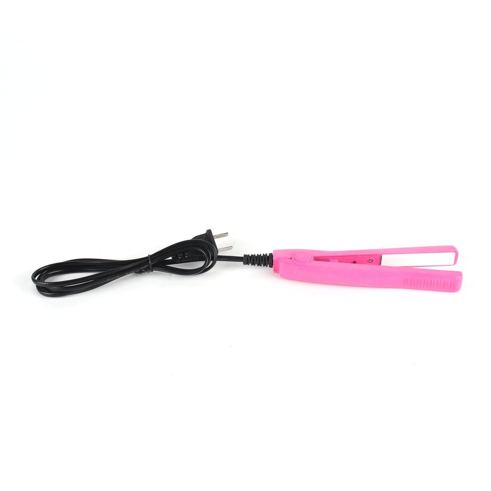 Mini Hair straightener Iron Pink Ceramic Portable Electronic Hairs Straightening Styling Tools Hair