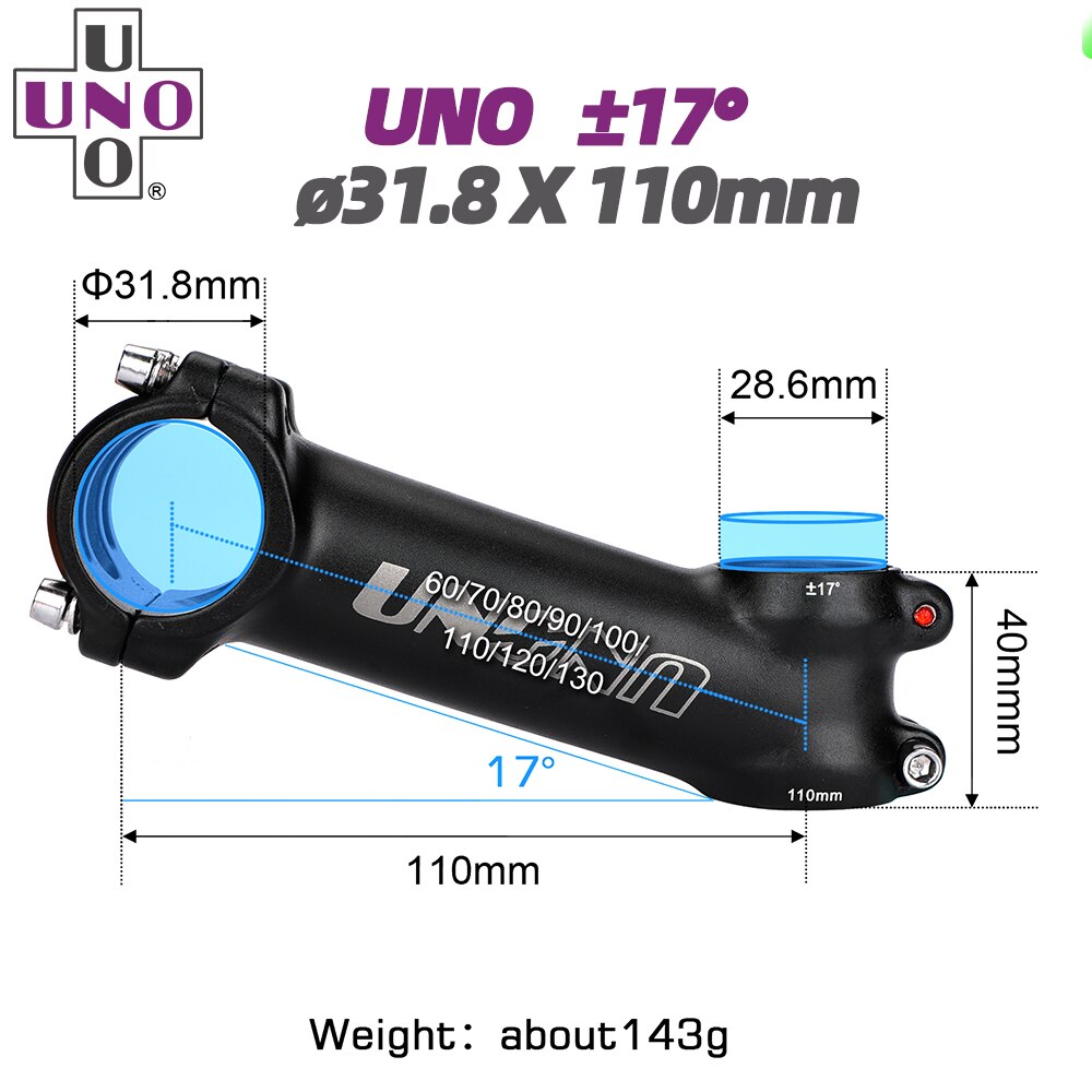 Uno Road Fietsstuur 31.8 Racefiets Stuur 380/400/420/440Mm Bicycl Gebogen Bar Geïntegreerde weg Stuur Aluminium: 31.8x110 17 stem