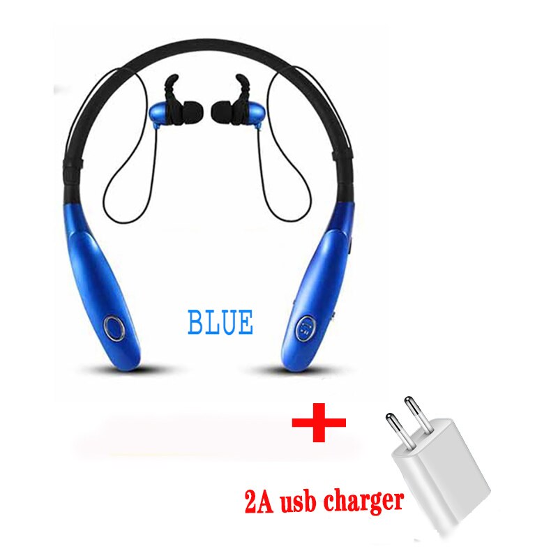 Auricolare Bluetooth 34Hr Cuffie Senza Fili In Esecuzione Sport Suono Basso Auricolare Con Microfono Per Il Iphone Xiaomi Auricolari: BLUE UC