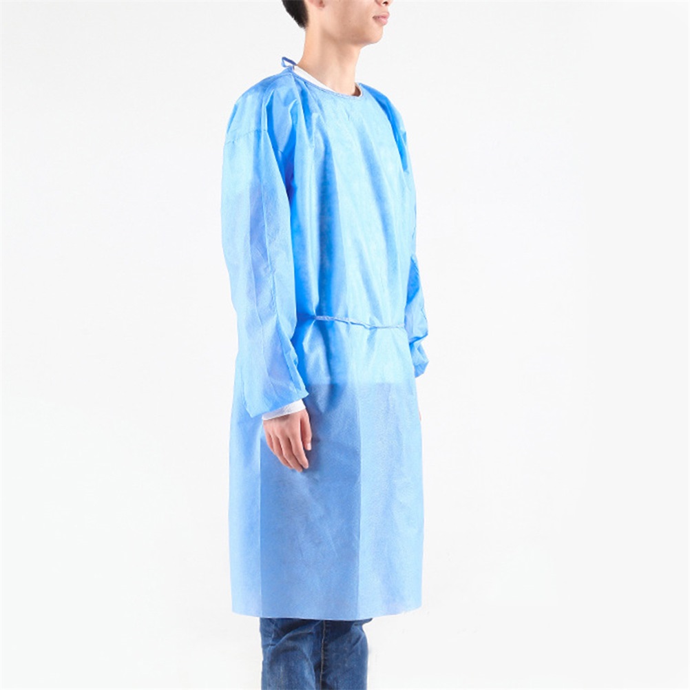 Disposable Isolation Gown Disposable Protective Clothing Dustproof Overalls With Elastic Cuffs Safety Clothing
