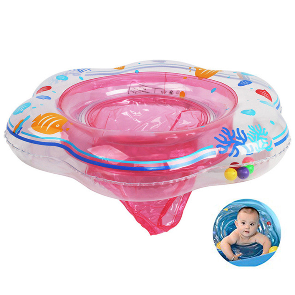Spædbarn baby armhule flydende svømning ring oppustelig barn svømning ring svømning tilbehør barn svømning sæde pool tilbehør  #40: Lyserød