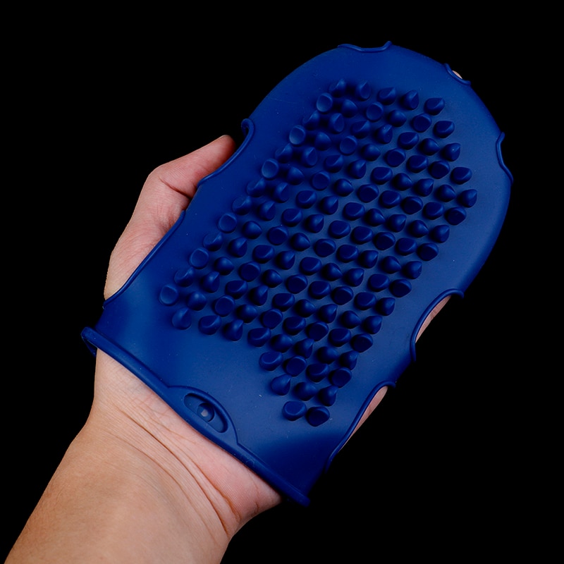 1 stk blød silikonebody massage brushexfolierende handsker til bad skrubbe handsker til afskalning krop badebørste