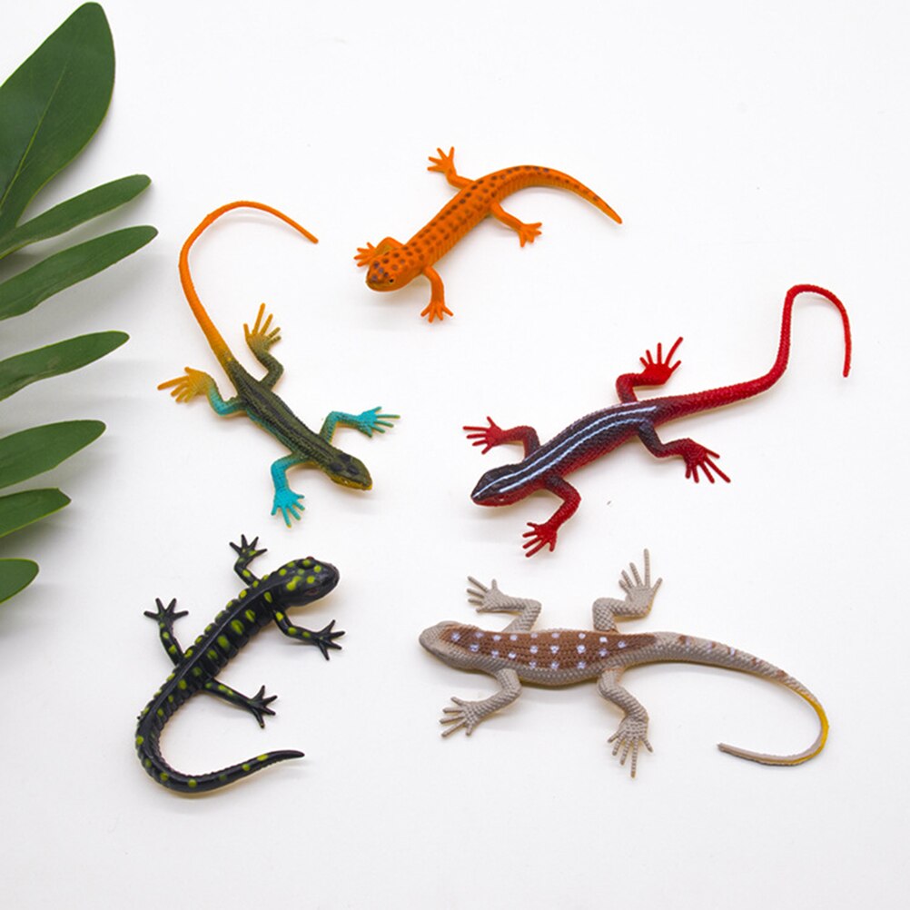 Jouet de Simulation de lézard rampant, 12 pièces, modèle Animal, doux et solide, Science éducative, jouet d&#39;apprentissage cognitif pour enfants,