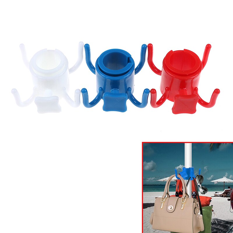 Paraplu Bekerhouder – Draagbare Kunststof Bekerhouders Voor Strand, Boot Of Tuin, Past Op Parasols Tot 32 Mm, Geschikt Voor Bekers En Blikjes, Wit