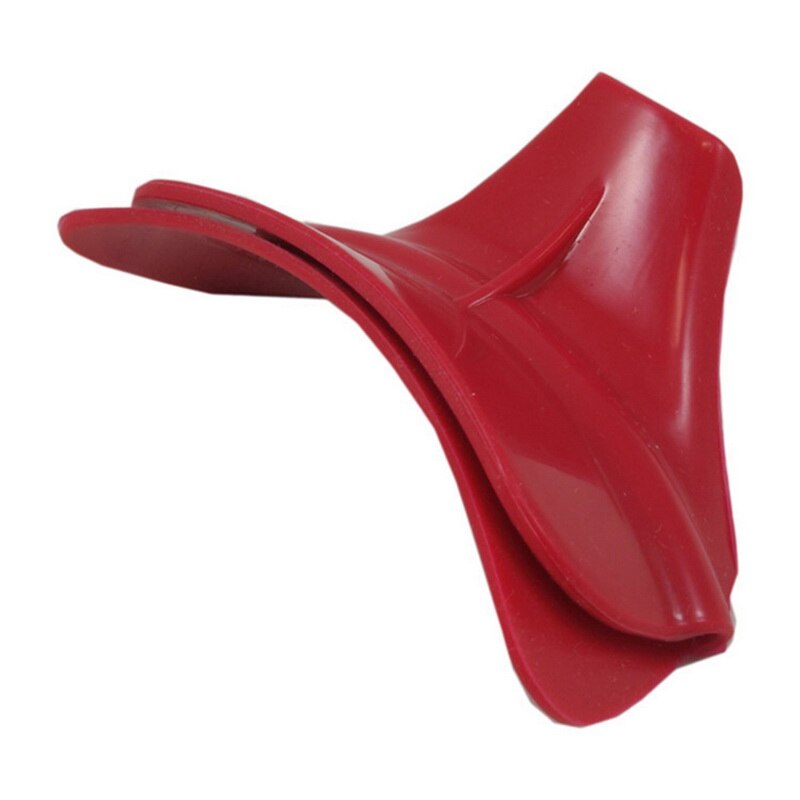 Hogar Anti-derrame antideslizamiento de silicona en vierta sopa boquilla embudo para ollas recipientes tarros cocina Gadget herramienta creativas embudo herramientas #15: red 11.5x3x4cm