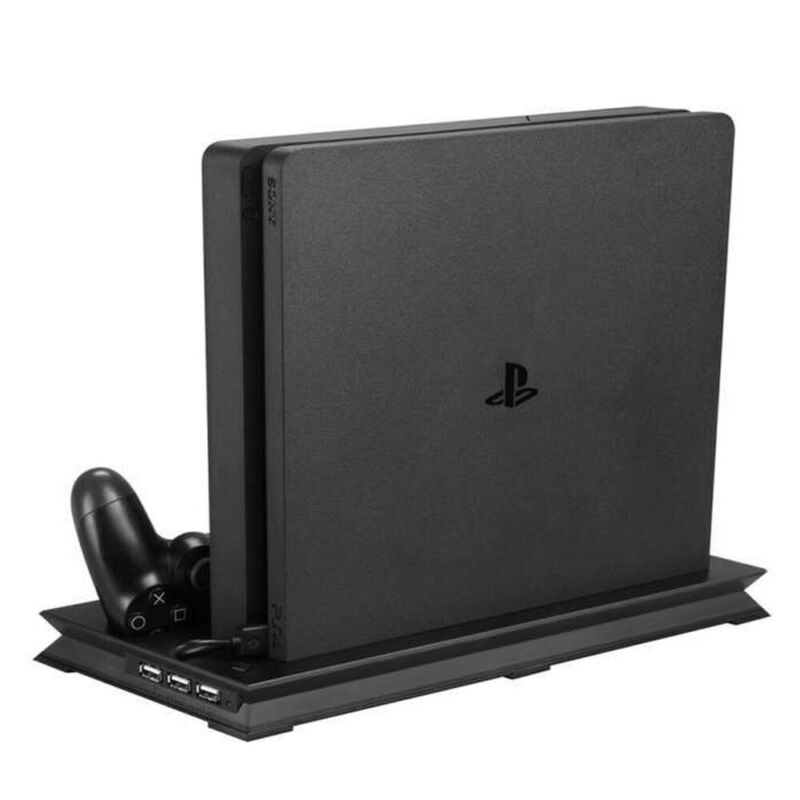 Insten Verticale Cooling Fan Stand Organizer Opladen Voor Playstation4 Slim Station Dock Opladen Dock Multifunctionele Stand