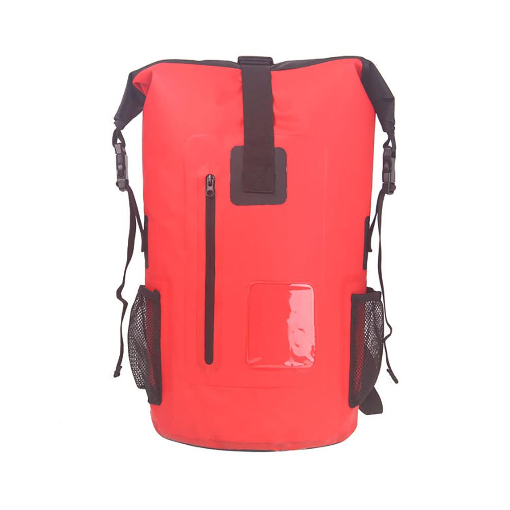 Himiss Outdoor Rugzak Sport Drifting Waterdichte Tas Strand Camping Wandelen Fietsen Waterdichte Rugzak 30L: Red