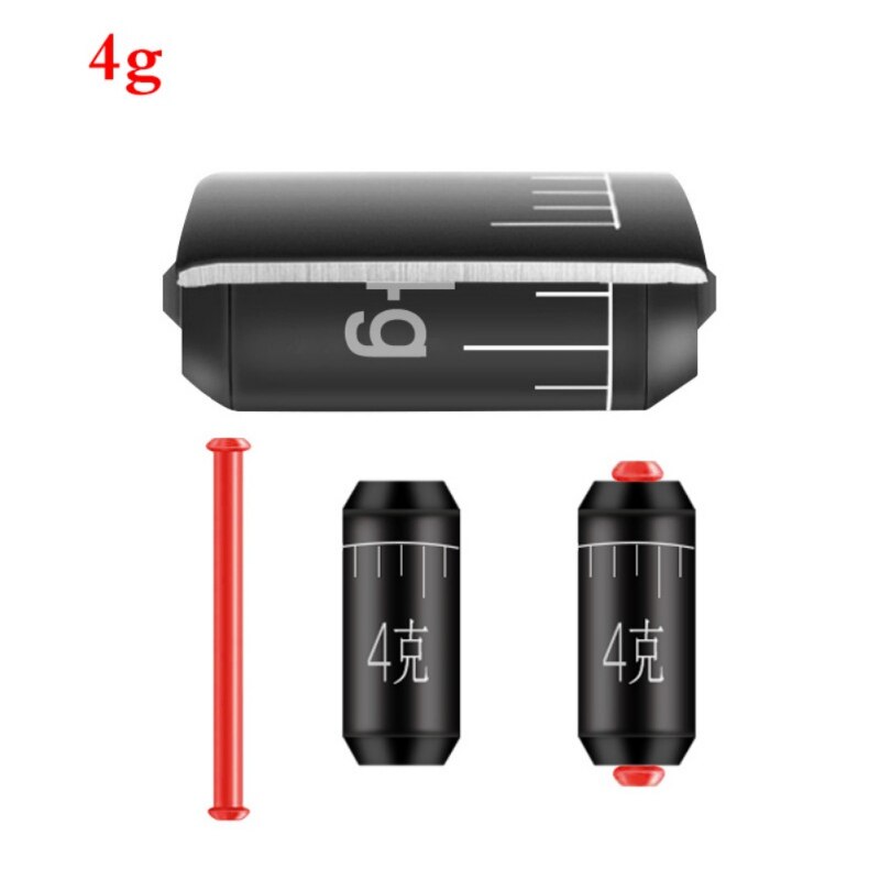 10 pièces/lot pêche plomb Protection revêtement plombs noir plomb plombs échelle pêche accessoires carpe: XW1017B3