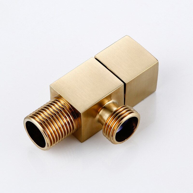 Tuqiu Durcheinander Winkel Ventil Wasser Regelventil Gebürstet Gold Ecke Ventil Schlecht Wasserhahn Wasser Ventil 1/2*1/2 Durcheinander Schwarz winkel ventile: gebürstet Gold