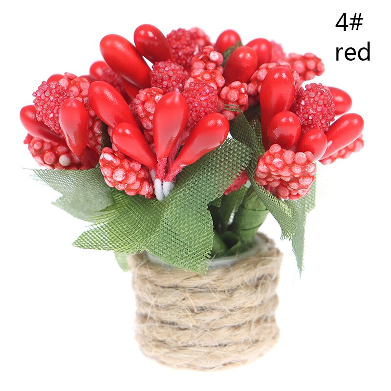 1/12 Poppenhuis Miniatuur Bloemen Fairy Tuin Ornament Mini Potplanten Bloemen Pot Poppenhuis Decor Bonsai Model Huis Decor: 14