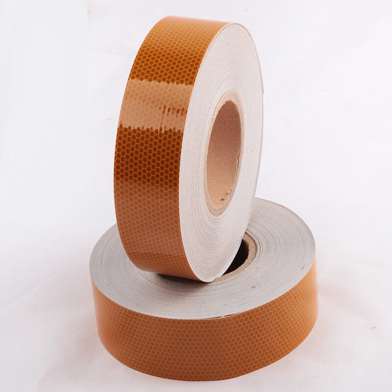 Autocollants matériau réfléchissant 5cm x 1m, bande adhésive haute résistance pour voiture, pour camion, autocollants de sécurité, accessoires de moto rouge blanc