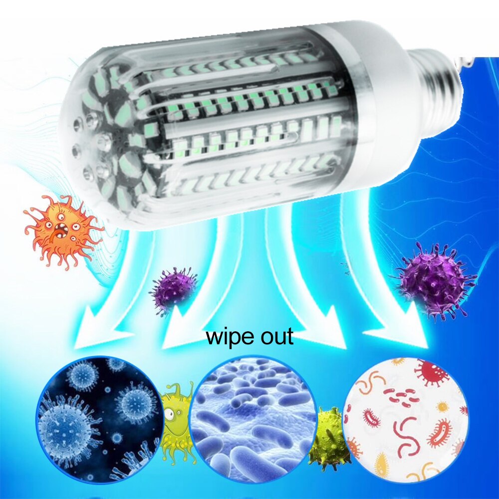 Afstandsbediening Led Ultraviolet Licht E27 E26 60W Uvc Uv Lamp Kiemdodende Sterilisator Lamp Desinfectie Lights Corn Vorm