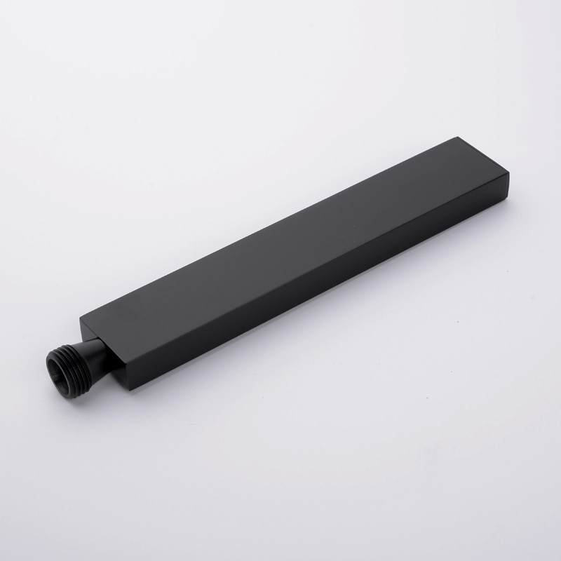 Brass Handheld Shower Head with 1.5-Meter Long Hose and Holder Bracket Replacement Showerhead Bathroom Square Style Black