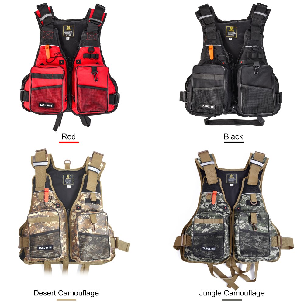 Fly Fishing Vest Life Jacket Outdoor Fishing Jacket Vest Pack with Removable Padding for Camping Hiking Photography