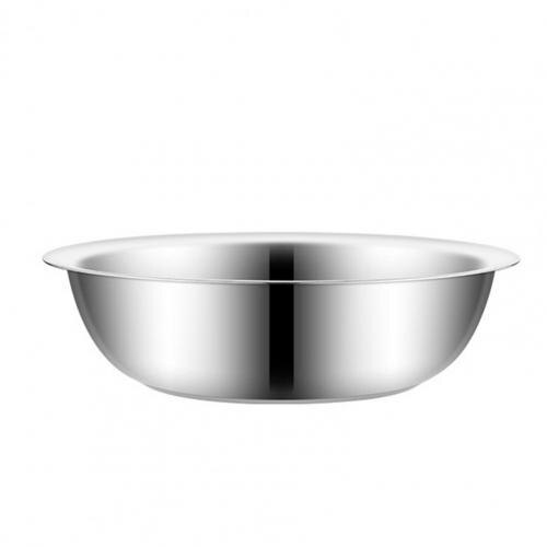 Soup Bowl Heavy Duty BPA Free Stainless Steel Dishwasher Safe Serving Bowl for Vegetable Wash Basin Stainless Steel Pot Kitchen: L