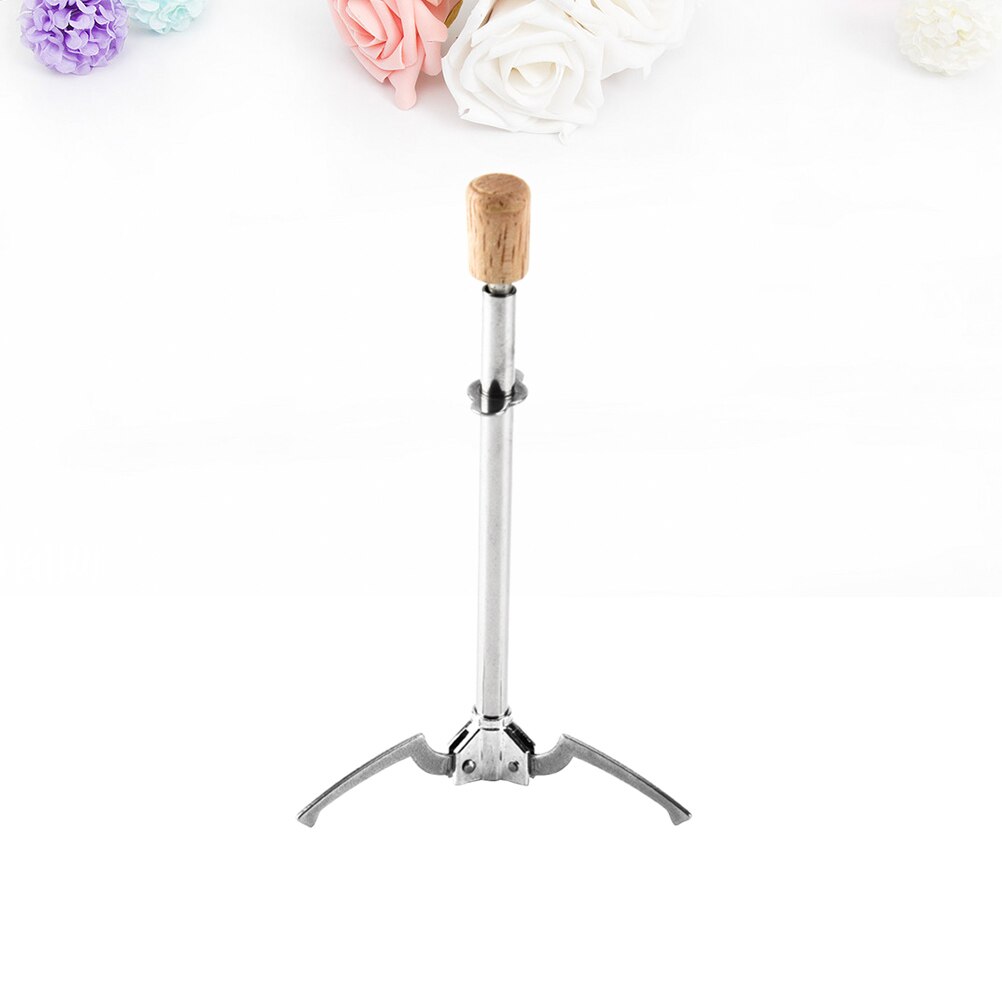 Pinza de hielo multifuncional de acero inoxidable, en forma de triángulo, para comida, Clap, 1 ud., Plata