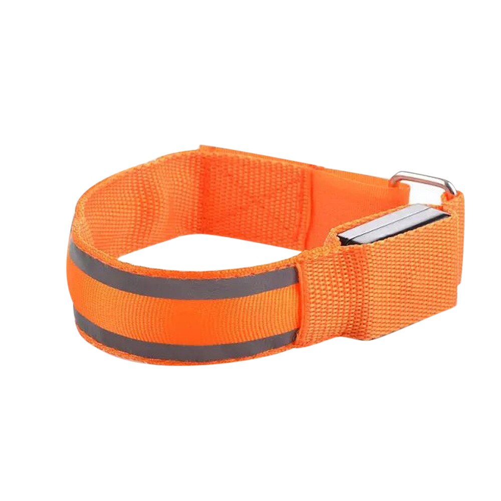 USB Charging light band Reflective LED Light Armband Strap Safety Belt For Night Running Cycling running Belt Warning Wristband: B