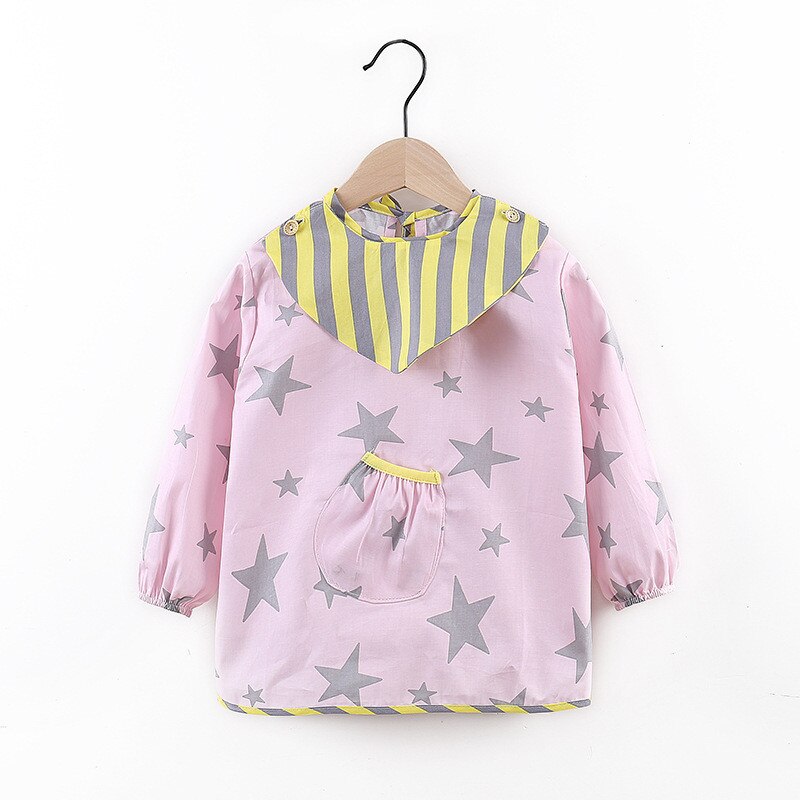 Baumwolle Baby Lätzchen Wasserdicht Art essen Kleidung freundlicher Langen Ärmeln Fütterung Kittel Lätzchen Baby Schürze Bandana Bebes Lätzchen