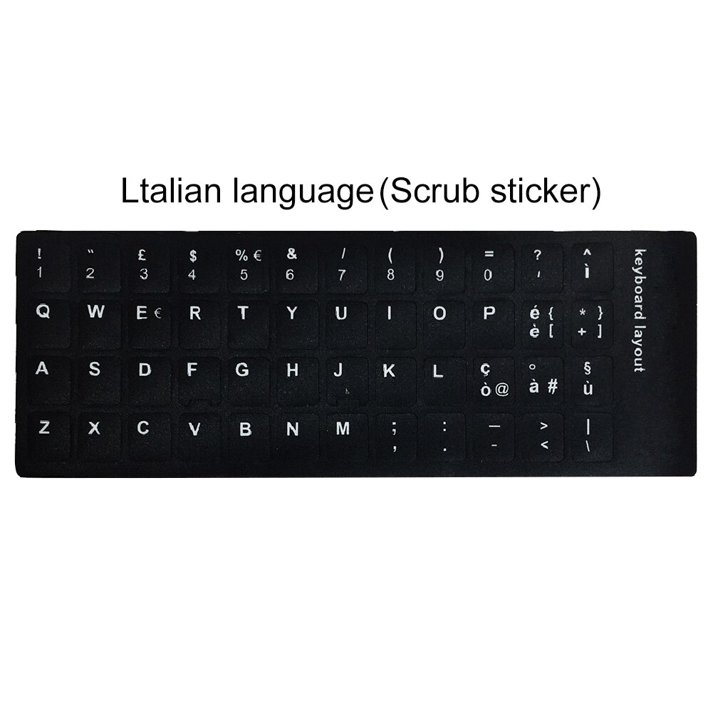 Ruso español inglés francés letras PC ordenador portátil teclado pegatinas Protector de llave extraíble ruso español coreano tailandés