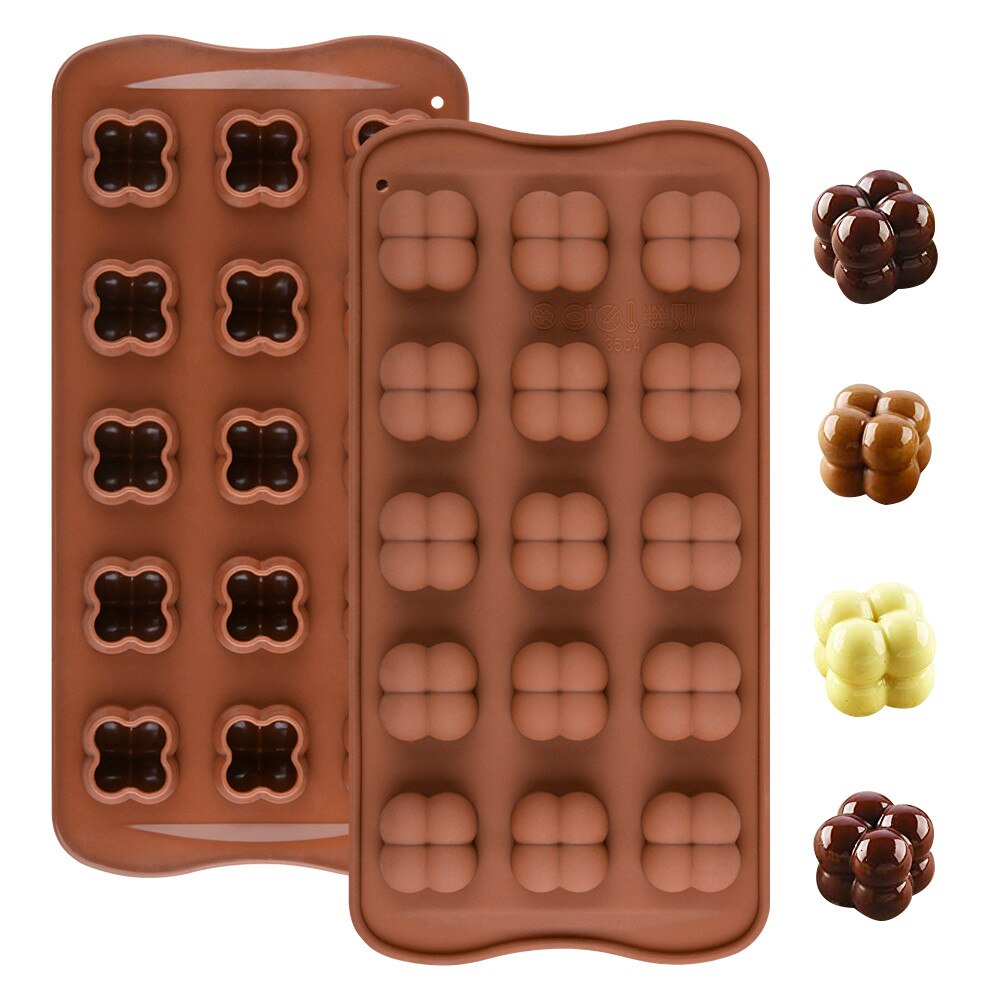 Silikolove 3D Mini Kubus Vorm Chocolade Mal Siliconen Mallen Voor Diy Bakken Chocolade Bakvormen Pastry Gereedschap