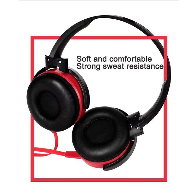 Headphones Stereo Hi-Fi Headset Built-in Mic for Smart Phones PC Laptop