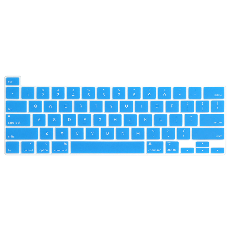 US style keyboard protector For Macbook Pro 16 inch keyboard cover A2141 silicone waterproof keyboard skin: Lake Blue