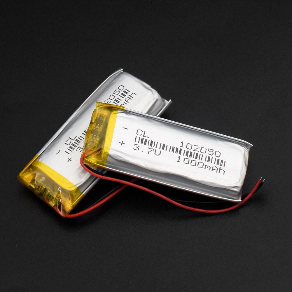 1/2/4x Oplaadbare 3.7V 1000Mah Lipo Batterij 102050 Lithium Polymeer Li-Polymeer Batterij Met pcb MP3 MP4 MP5 Gps Bateria