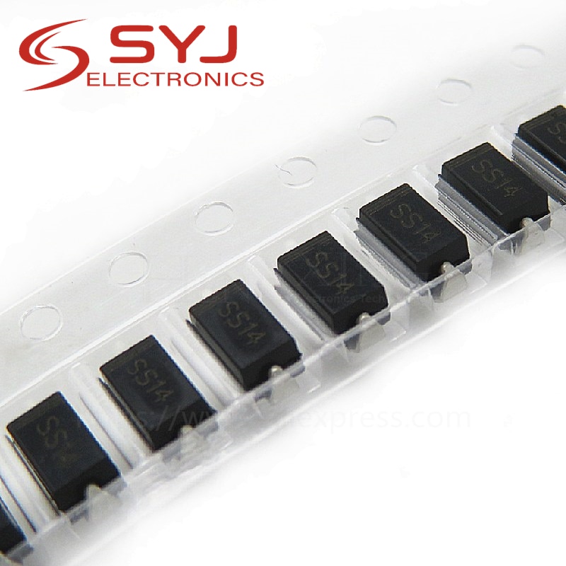 100 pzas SMA diodo rectificador de 1N5819 SS14 1N5822 SS34 SR160 SS16 1N5817 SS12 SR1100 SS110 SR360 SS36 SR240 SS24 SR2100 SS210 SS310