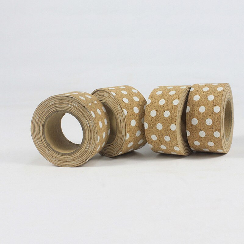 Cinta adhesiva de corcho hecha a mano de 1 metro para álbum de recortes, Material de decoración de caja de embalaje de de joyería