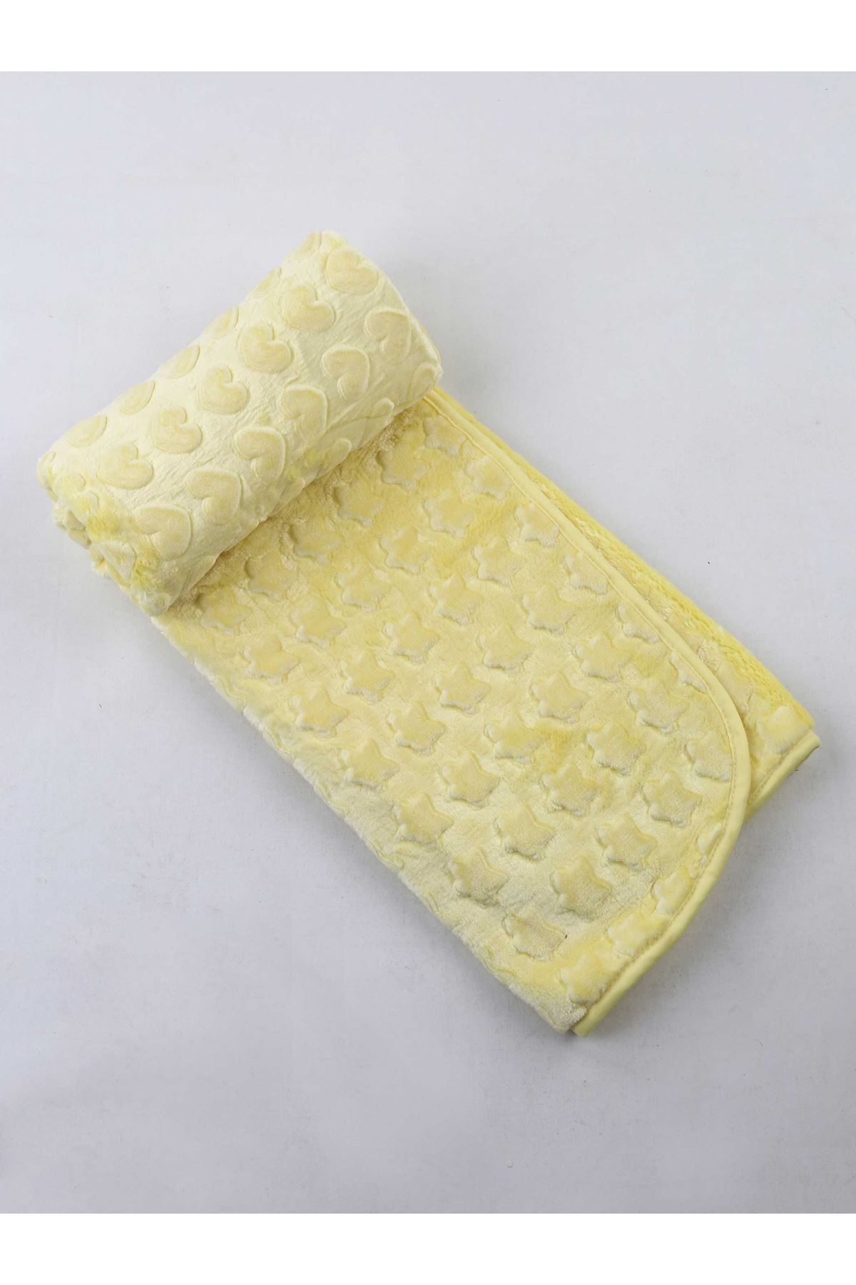 Gele pluche 120 x 100 cm babydeken: Default Title