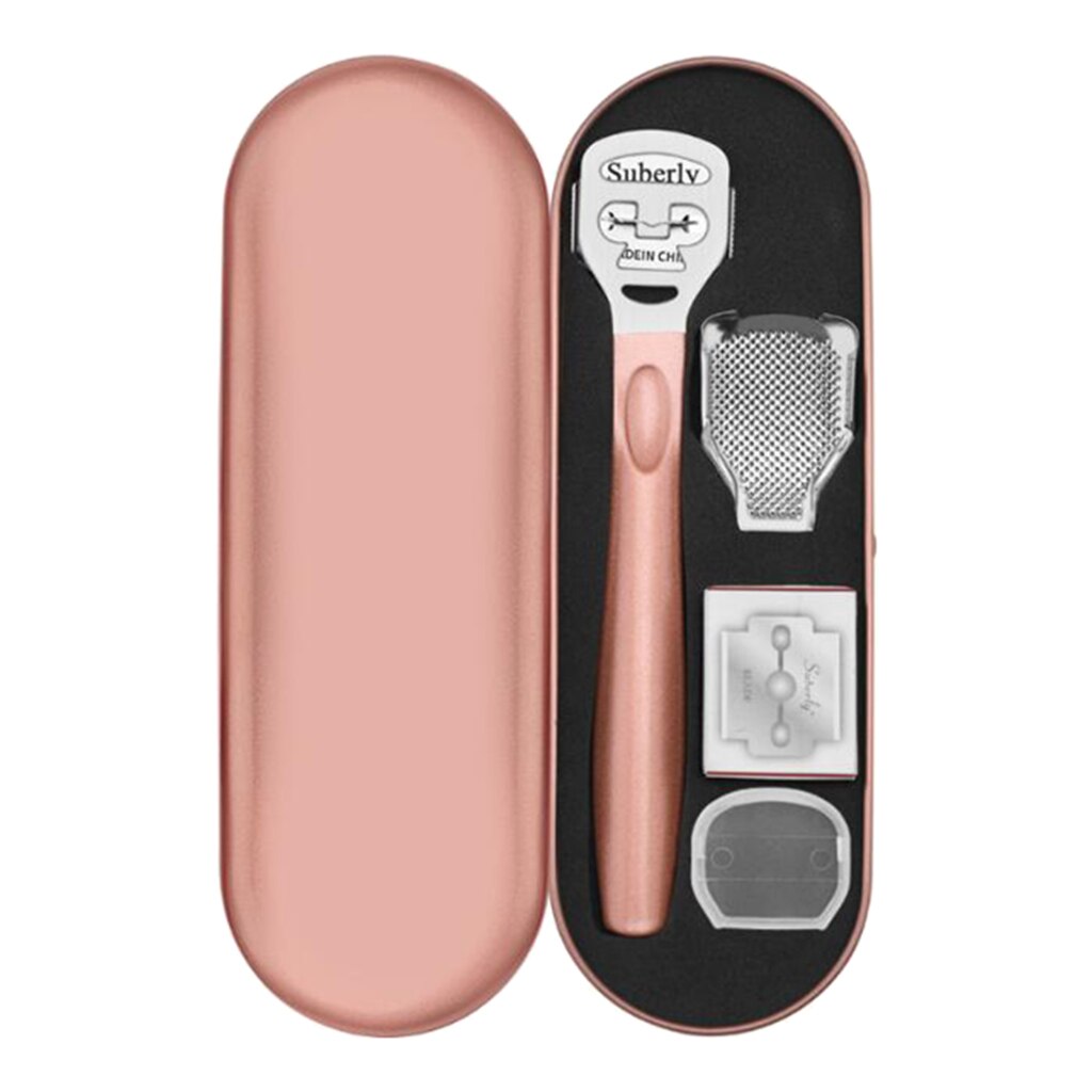 Foot Care Stainless Steel Cuticle Remover Dead Skin Removal Pedicure Skin Hard feet Shaver Pedicure Tools: E