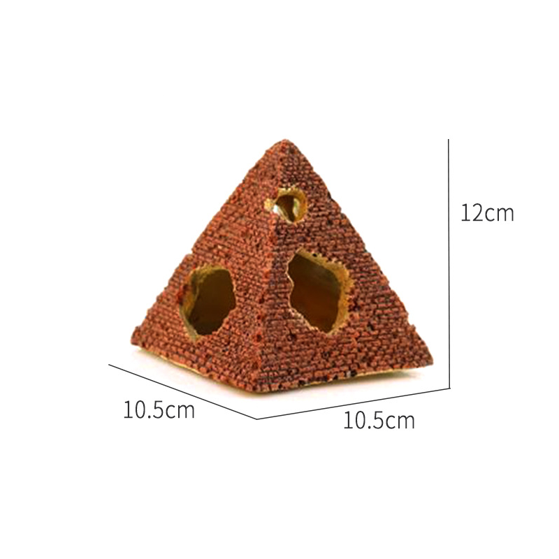 Hars Reptiel Verbergen Grot Terrarium Decoratie Hagedissen Slang Schildpad Onderdak Verbergen Rest Grot Reptielen Doos Aquarium Landschap Decor: plum