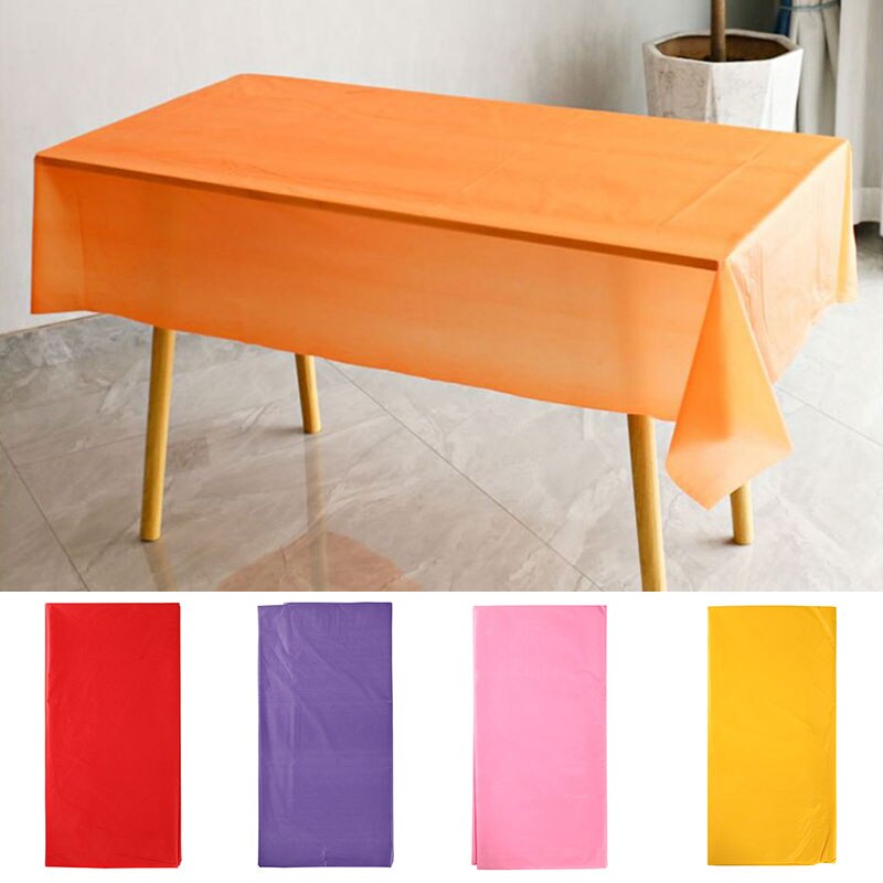 Tovaglie usa e getta tinta unita tovaglia anti-olio stoviglie per matrimonio festa di compleanno rettangolo scrivania panno arredamento