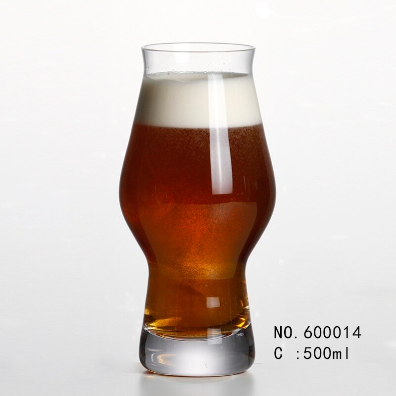 Blyfri krystal håndlavet blæst ølglas drikkejuicesæt  of 2 stk 61000x: 600014 2 stk 500ml