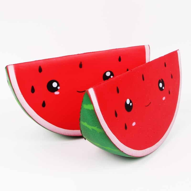 Squishy frukt squishi vannmelon squishies sakte stigende duftende klemme leketøy pedagogiske leker til baby skweee antistress squishies