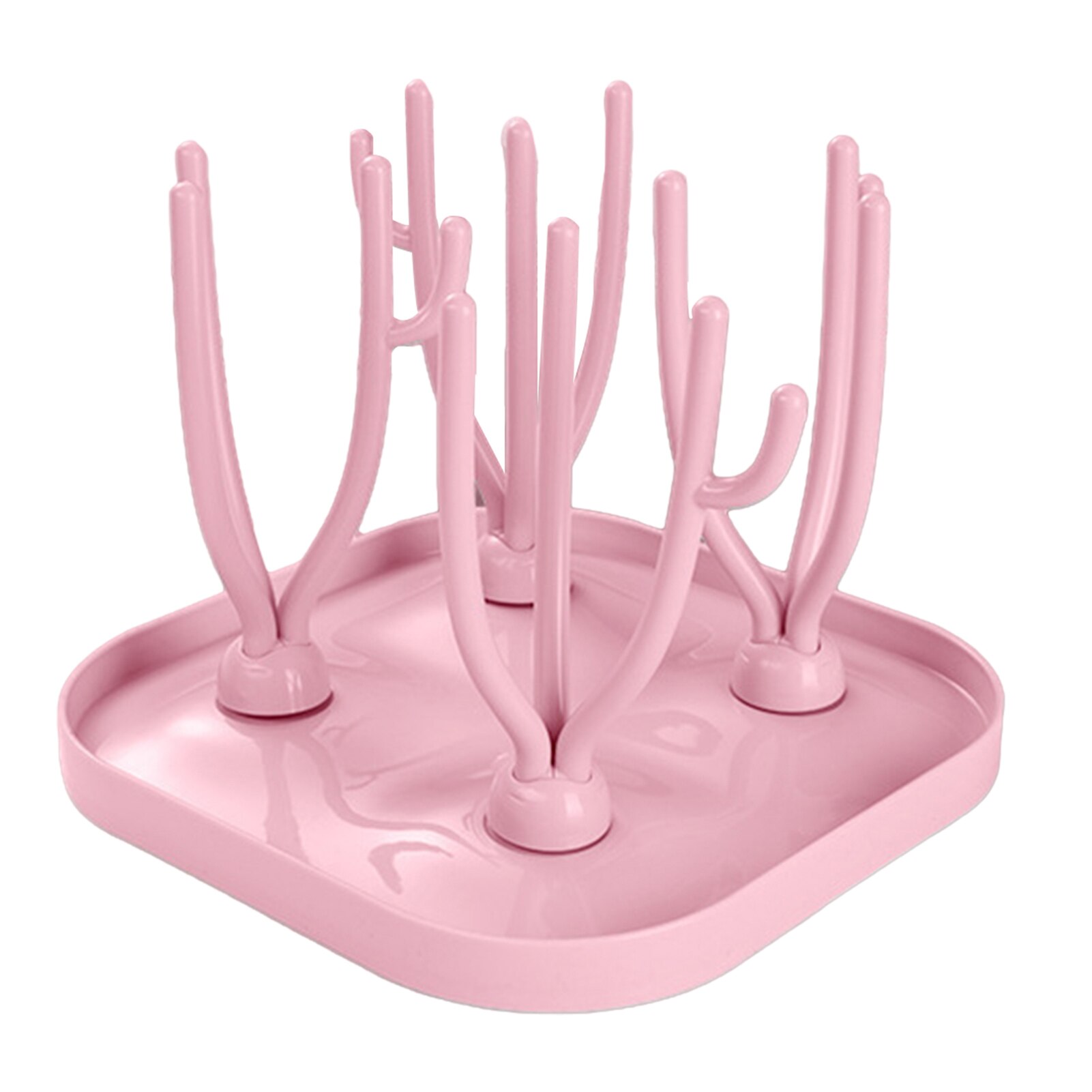 Baby Fles Droogrek Baby Fles Schoonmaken Droger Afdruiprek Opbergrek Boom Vorm Rack Voor Baby Flessen Verwijderbare