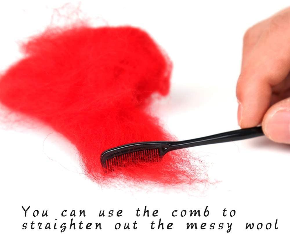 LMDZ Needle Felting Kit, Starter Felting Tool Kit for Needle Felting, Include 36 Colors Wool Roving, Needle Felting Needles