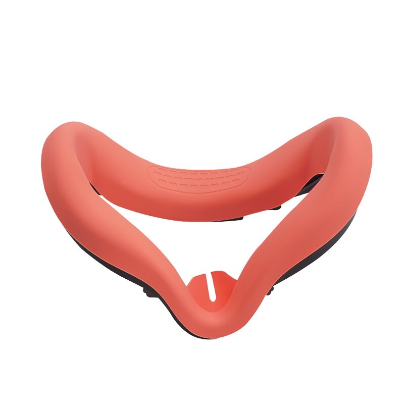 Vr-gesichtsmaske aus silikon, schweiß- und staubabweisend, rutschfestes polster, passend für oculus quest 2 dxac: Puderorange