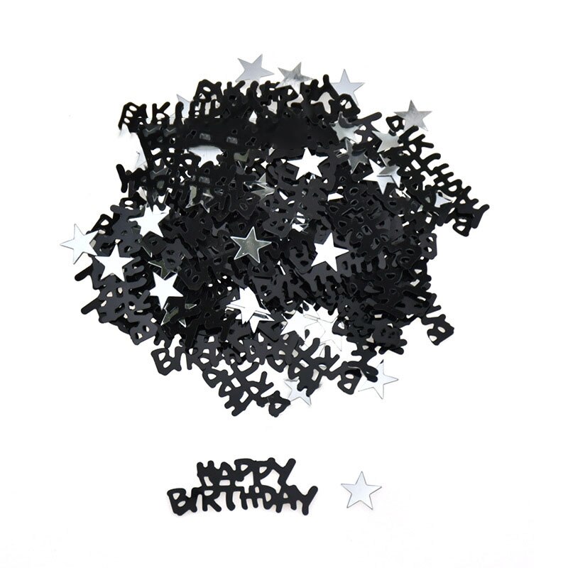 15g/pack Happy Birthday Confetti Letter Stars Baby Shower Decoration Wedding Birthday Party Decorations Supplies: C