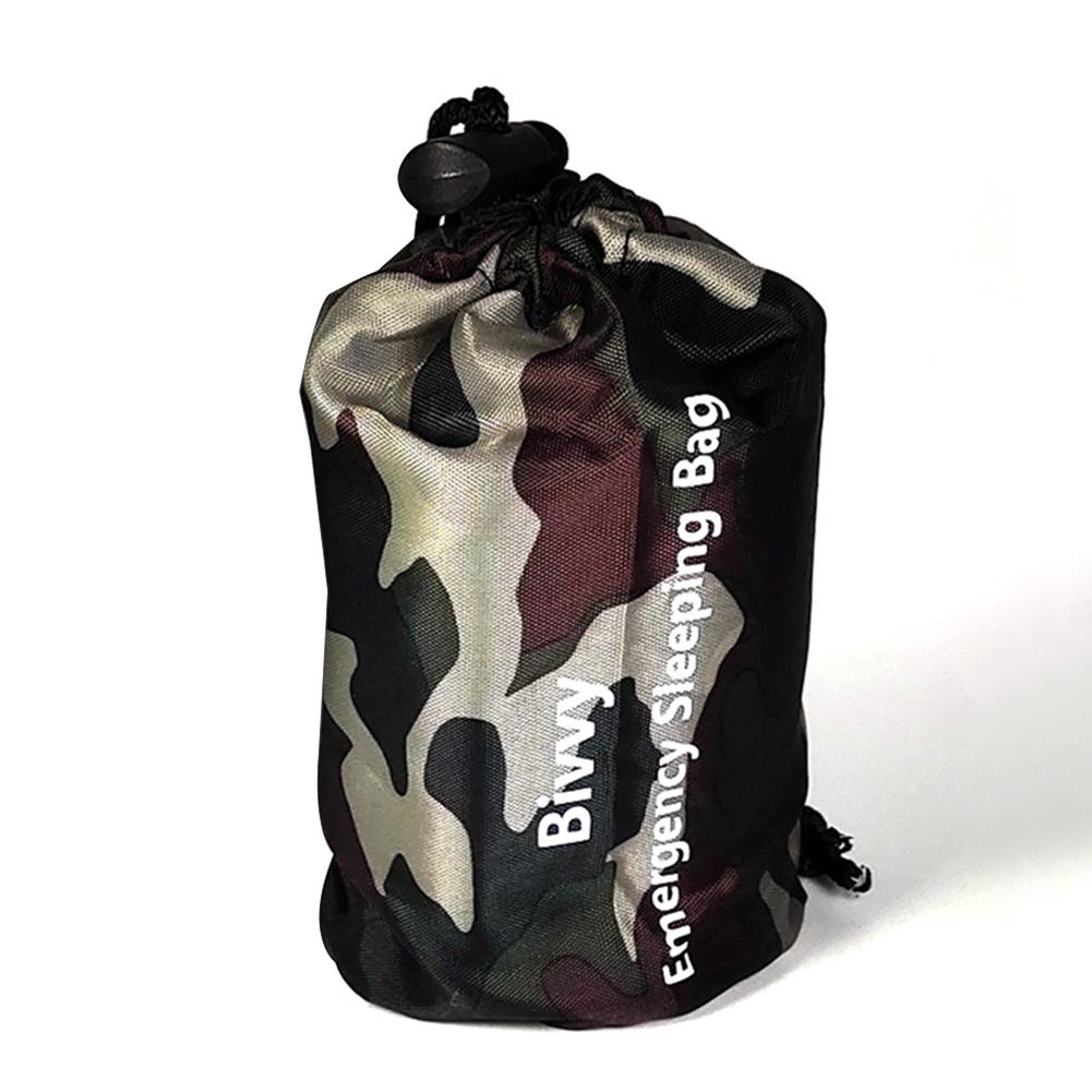 Ultralette bærbar camping sovepose vandtæt camouflage udendørs nødsoveposer rejse vandreture værktøj: B