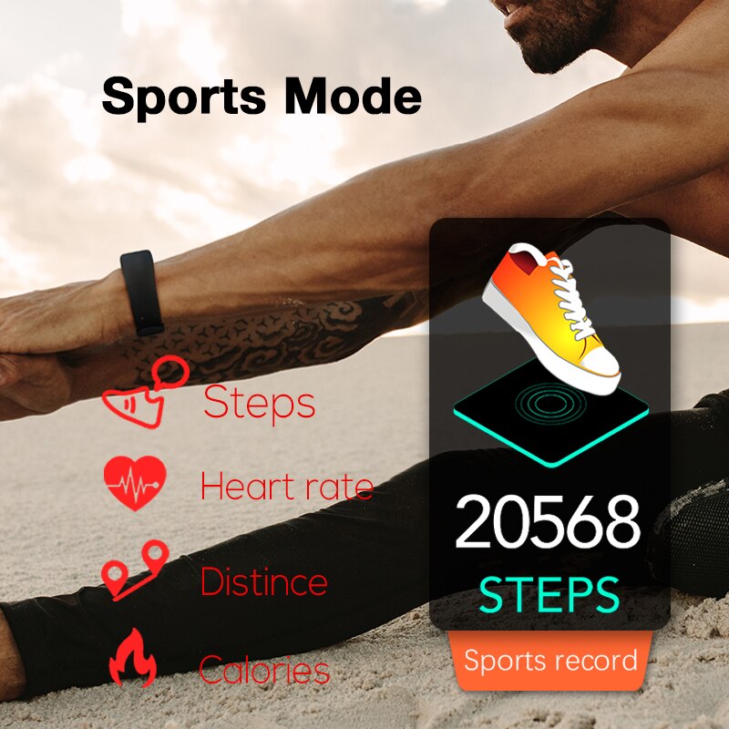 NORTH EDGE ECG PPG Men's Smart Bracelet Watch Blood Pressure Measurement Band Heart Rate Monitir Activity Fitness Tracker Watch