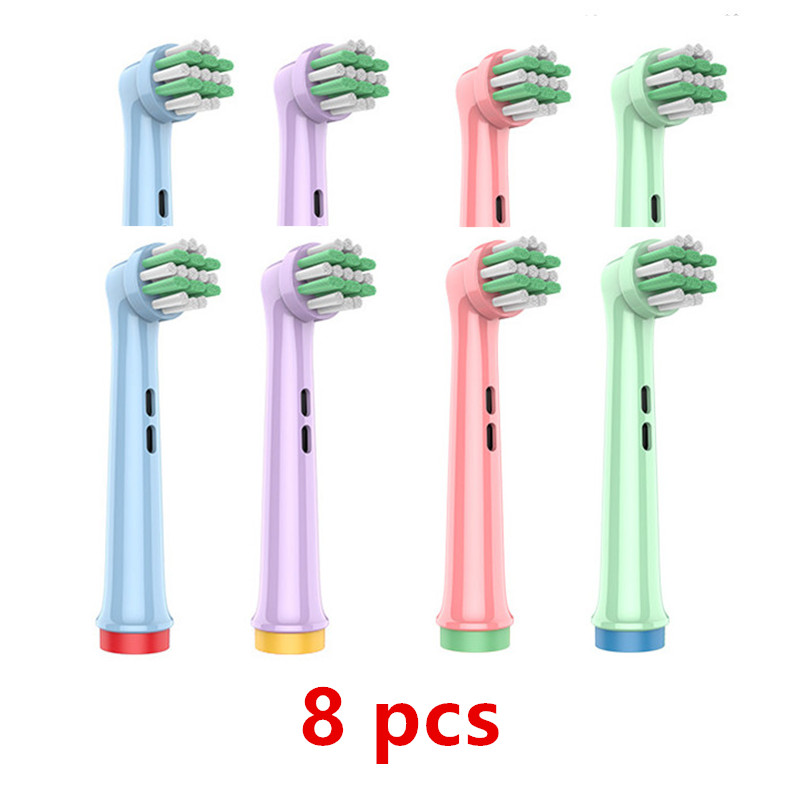 4/8 Stuks Kinderen Elektrische Tandenborstel Hoofd Voor Oral B Elektrische Tandenborstel Vervangende Opzetborstels Tandenborstel Hygiëne Schoon Brus