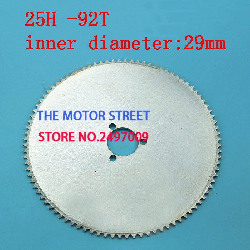 free shopping 25h 92t 29mm Chain Sprocket Electric Scooter Rear Sprocket fit Scooter Sprocket Scooter Parts/Electric Scooter