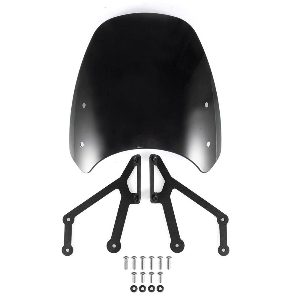 Motorcycle Accessories Windscreen Windshield for YAMAHA XSR700 Flyscreen Wind Screen: Black