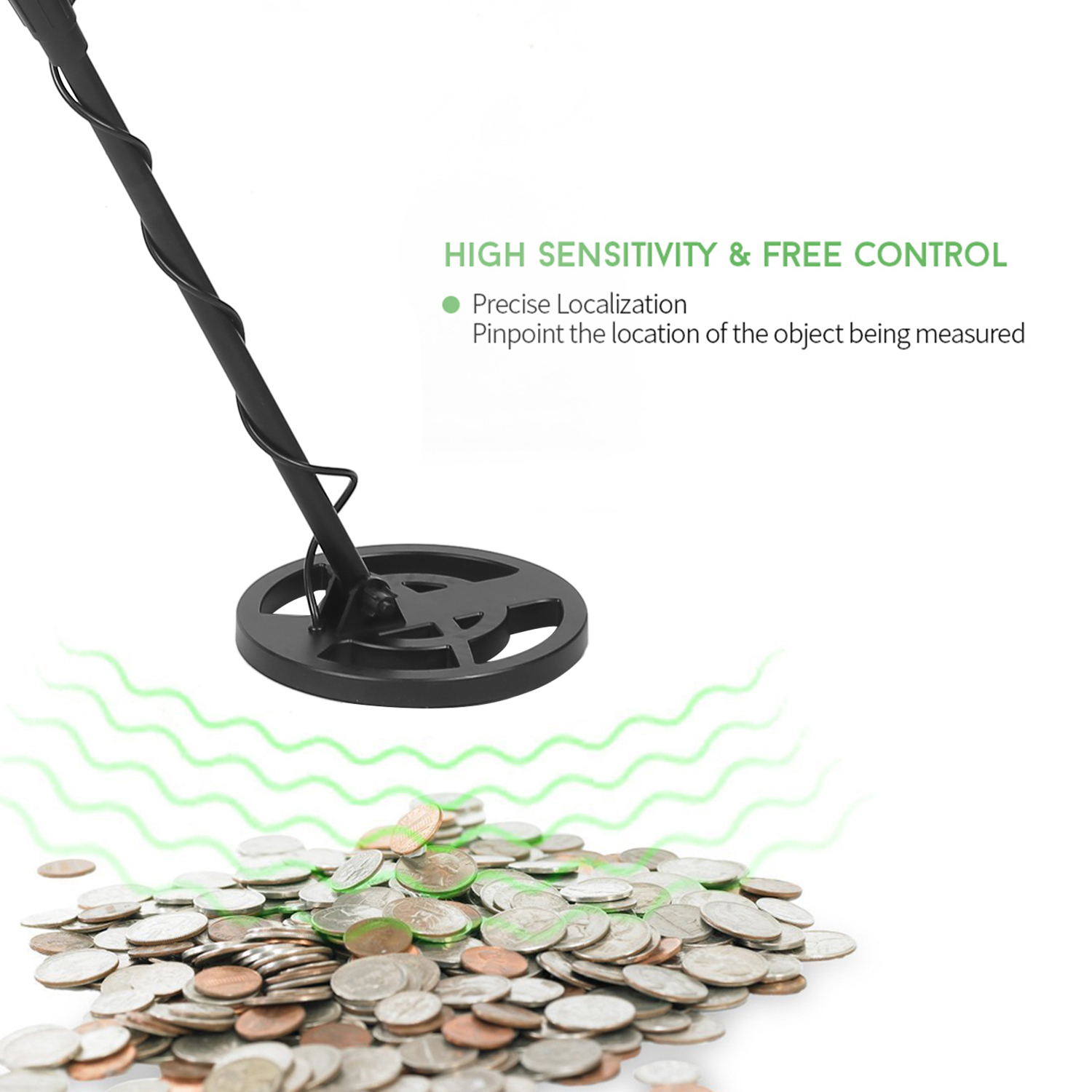 KKMOON GTX5030/MD 4030 Underground Wire Iron Metal Gold Detector Adjustable Tracker for Treasure Search Metal Detector