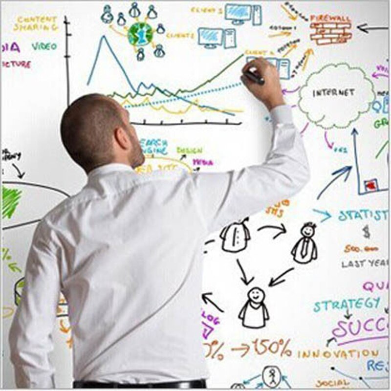 Chalk Board Blackboard Stickers Removable Vinyl Draw Decor Mural Decals Art Chalkboard Wall Sticker For Kids Rooms