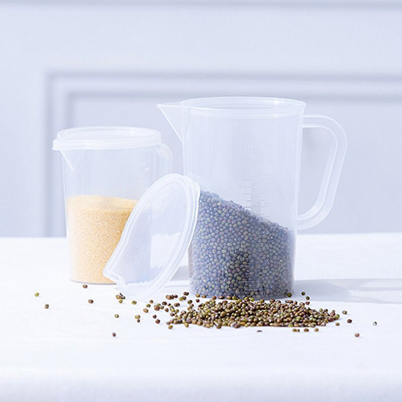 1Pc Küche Messbecher 200/500/1000ml PP Kunststoff Kegel Messbecher Runde Digitale Dicken Griff kichen Werkzeug Für Kochen